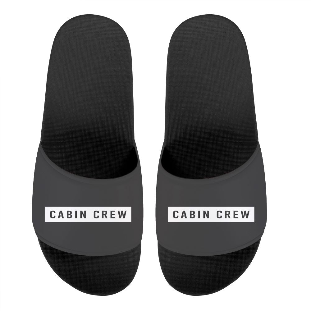 Cabin Crew Text Designed Sport Slippers