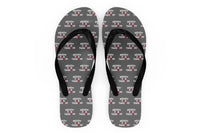 Thumbnail for Ready For Takeoff Designed Slippers (Flip Flops)