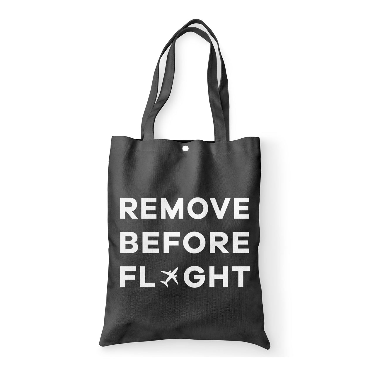 Remove Before Flight Designed Tote Bags