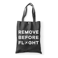 Thumbnail for Remove Before Flight Designed Tote Bags