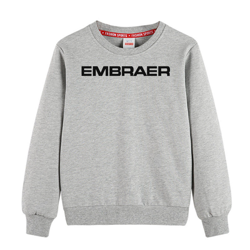 Embraer & Text Designed "CHILDREN" Sweatshirts