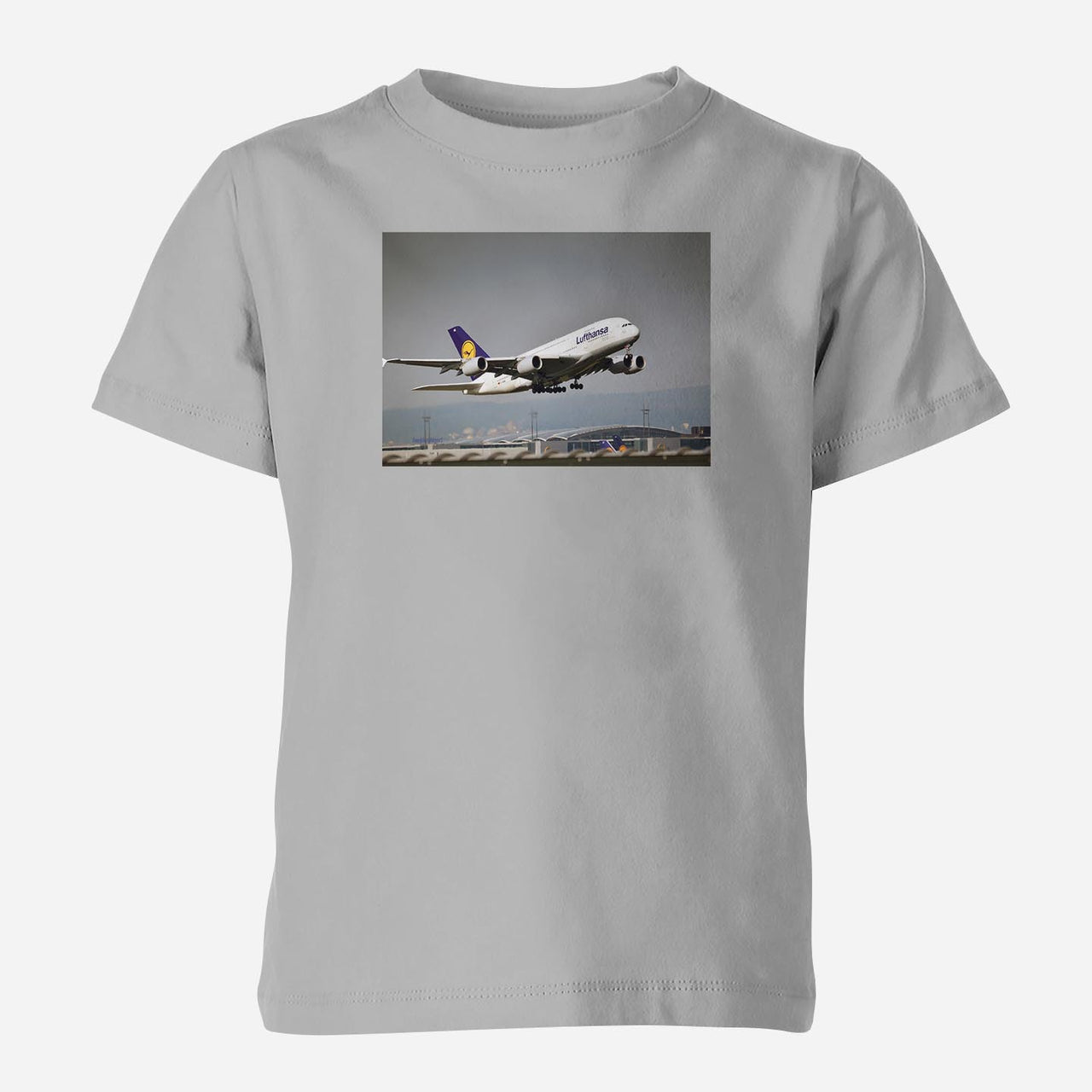 Departing Lufthansa A380 Designed Children T-Shirts