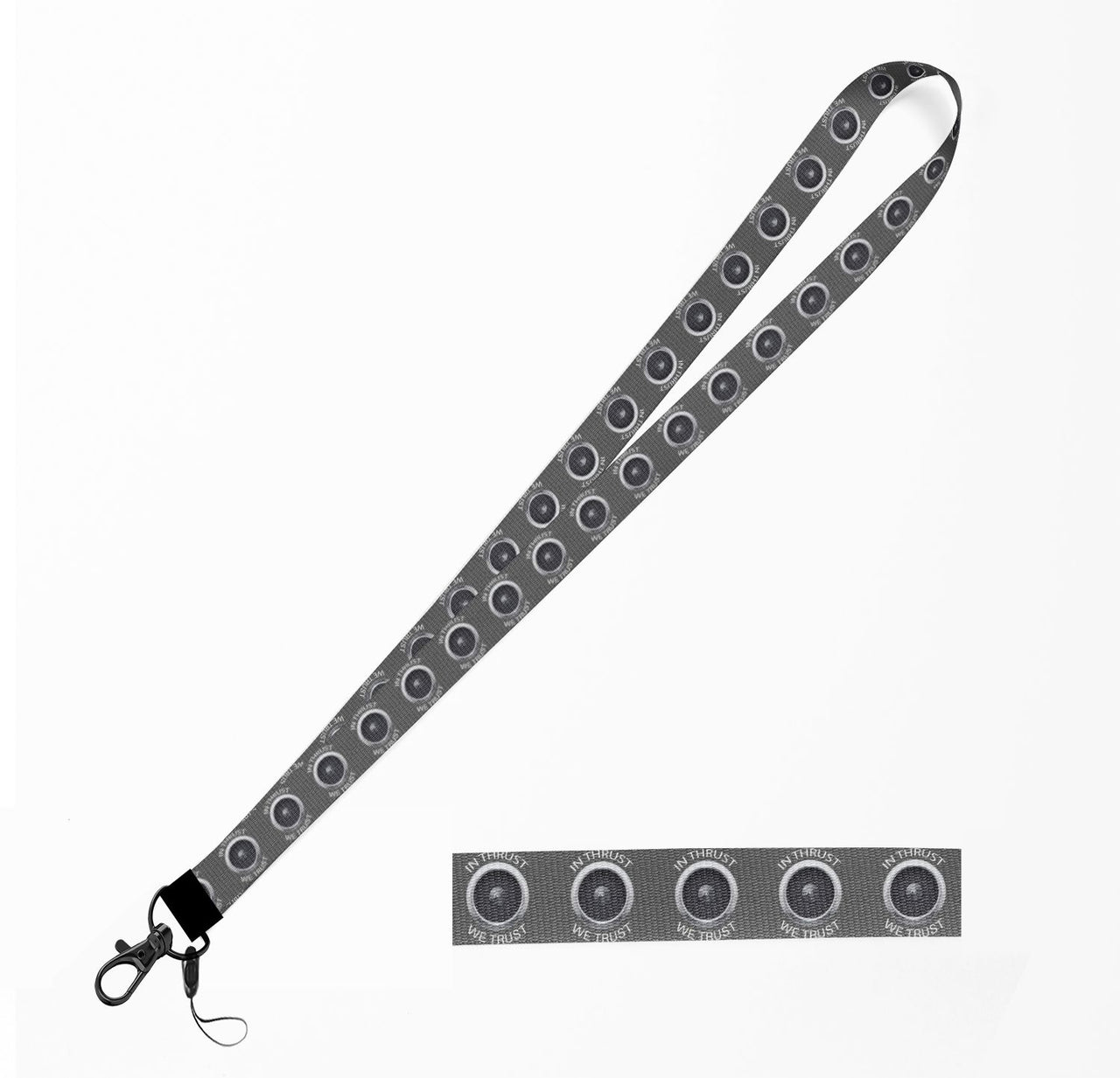 In Thrust We Trust Designed Lanyard & ID Holders