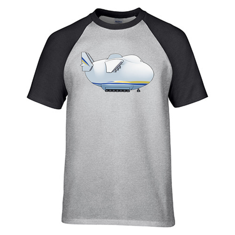 Antonov 225 Side Profile Designed Raglan T-Shirts