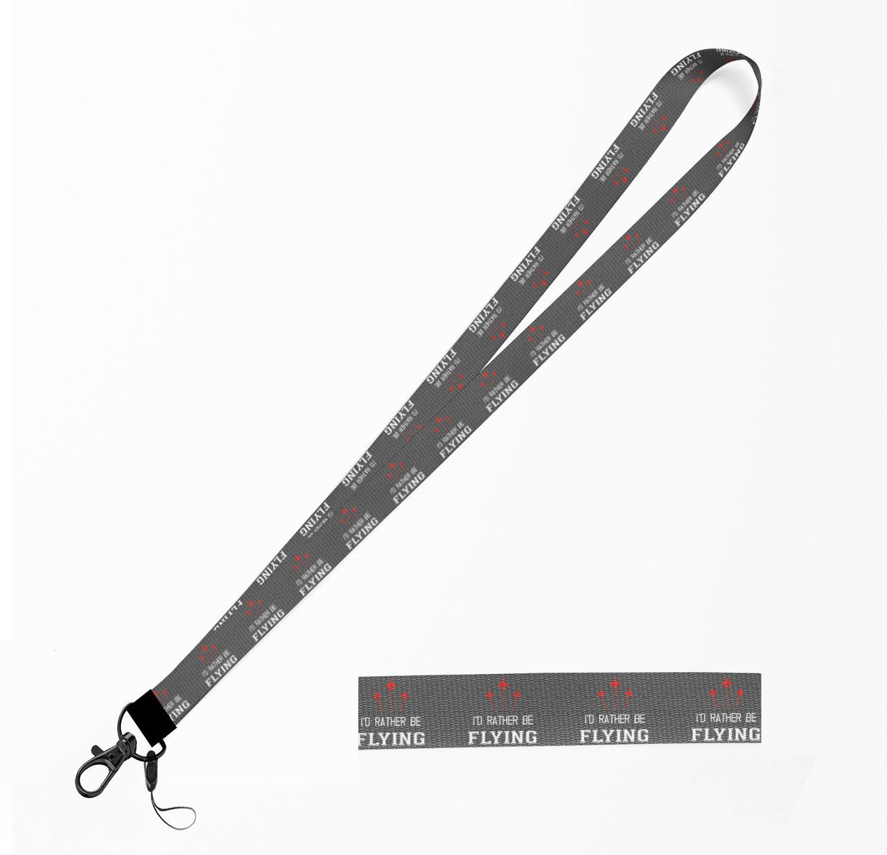 I'D Rather Be Flying Designed Lanyard & ID Holders