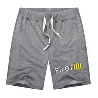 Thumbnail for Pilot & Stripes (4 Lines) Designed Cotton Shorts