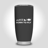Thumbnail for Born To Fly Helicopter Designed Tumbler Travel Mugs