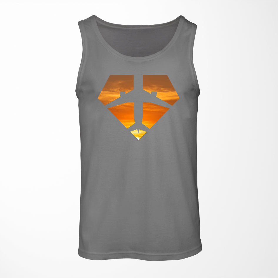 Supermen of The Skies (Sunset) Designed Tank Tops