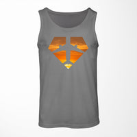 Thumbnail for Supermen of The Skies (Sunset) Designed Tank Tops
