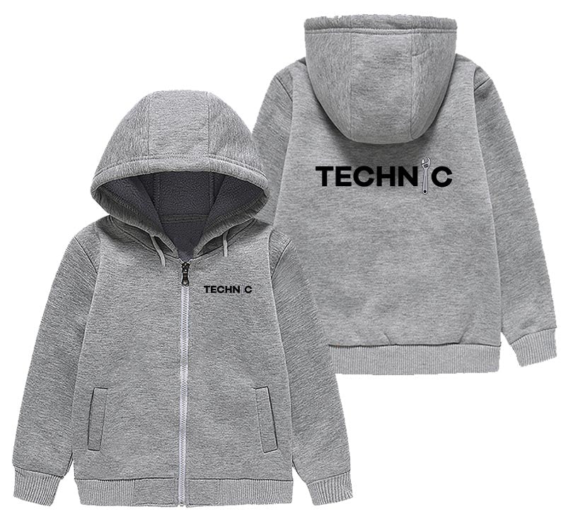 Technic Designed "CHILDREN" Zipped Hoodies