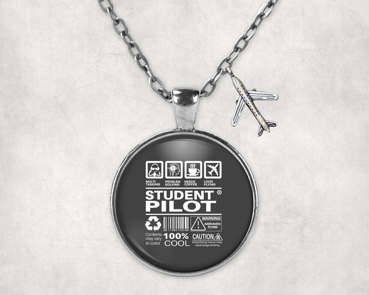 Student Pilot Label Designed Necklaces