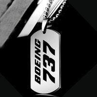 Thumbnail for Boeing 737 & Text Designed Metal Necklaces