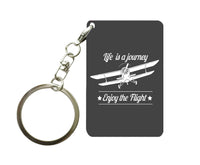 Thumbnail for Life is a journey Enjoy the Flight Designed Key Chains
