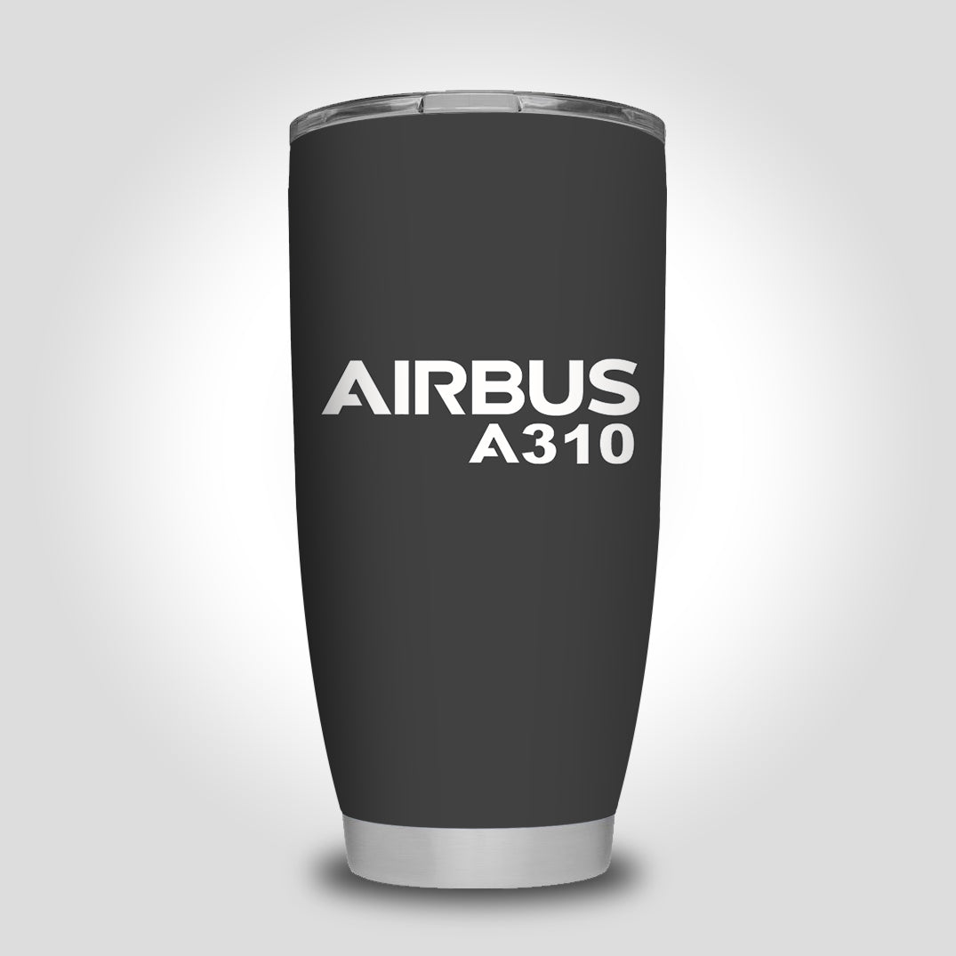 Airbus A310 & Text Designed Tumbler Travel Mugs