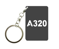 Thumbnail for A320 Flat Text Designed Key Chains