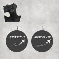 Thumbnail for Just Fly It Designed Wooden Drop Earrings
