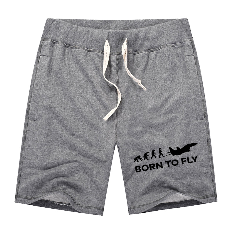 Born To Fly Military Designed Cotton Shorts