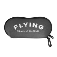 Thumbnail for Flying All Around The World Designed Glasses Bag