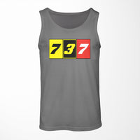 Thumbnail for Flat Colourful 737 Designed Tank Tops