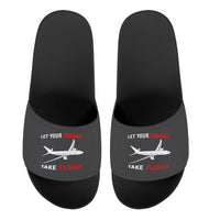 Thumbnail for Let Your Dreams Take Flight Designed Sport Slippers