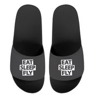 Thumbnail for Eat Sleep Fly Designed Sport Slippers