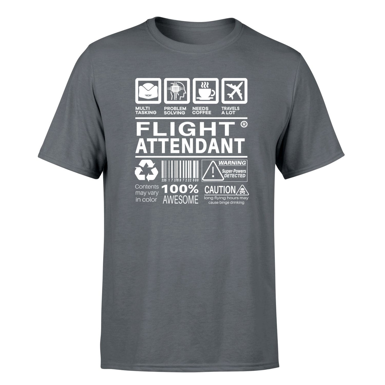 Flight Attendant Label Designed T-Shirts