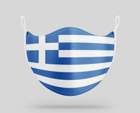 Thumbnail for Greece Flag Designed Face Masks