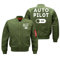 Thumbnail for Auto Pilot ON Designed Pilot Jackets (Customizable) Pilot Eyes Store Green (Thin) M (US XS) 
