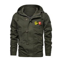 Thumbnail for Flat Colourful 747 Designed Cotton Jackets