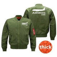 Thumbnail for Airbus A320 Printed Pilot Jackets (Customizable) Pilot Eyes Store Green (Thick) M (US XS) 