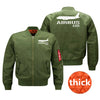 Airbus A320 Printed Pilot Jackets (Customizable) Pilot Eyes Store Green (Thick) M (US XS) 