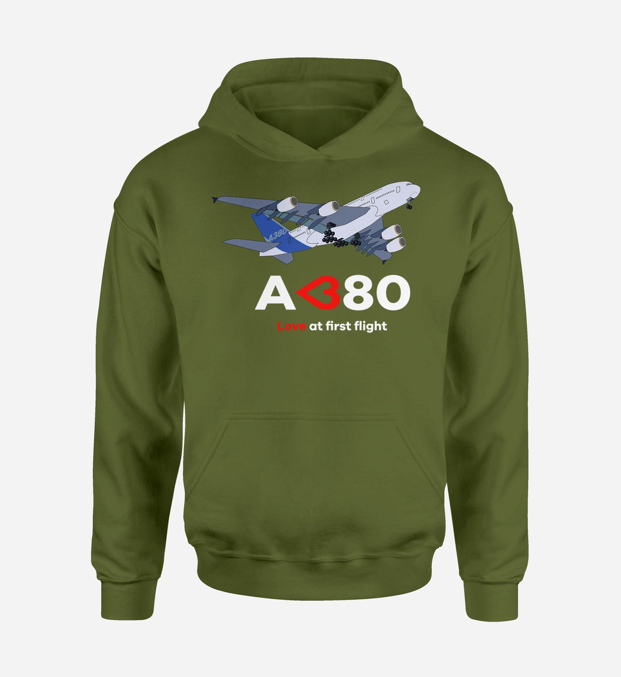 Airbus A380 Love at first flight Designed Hoodies