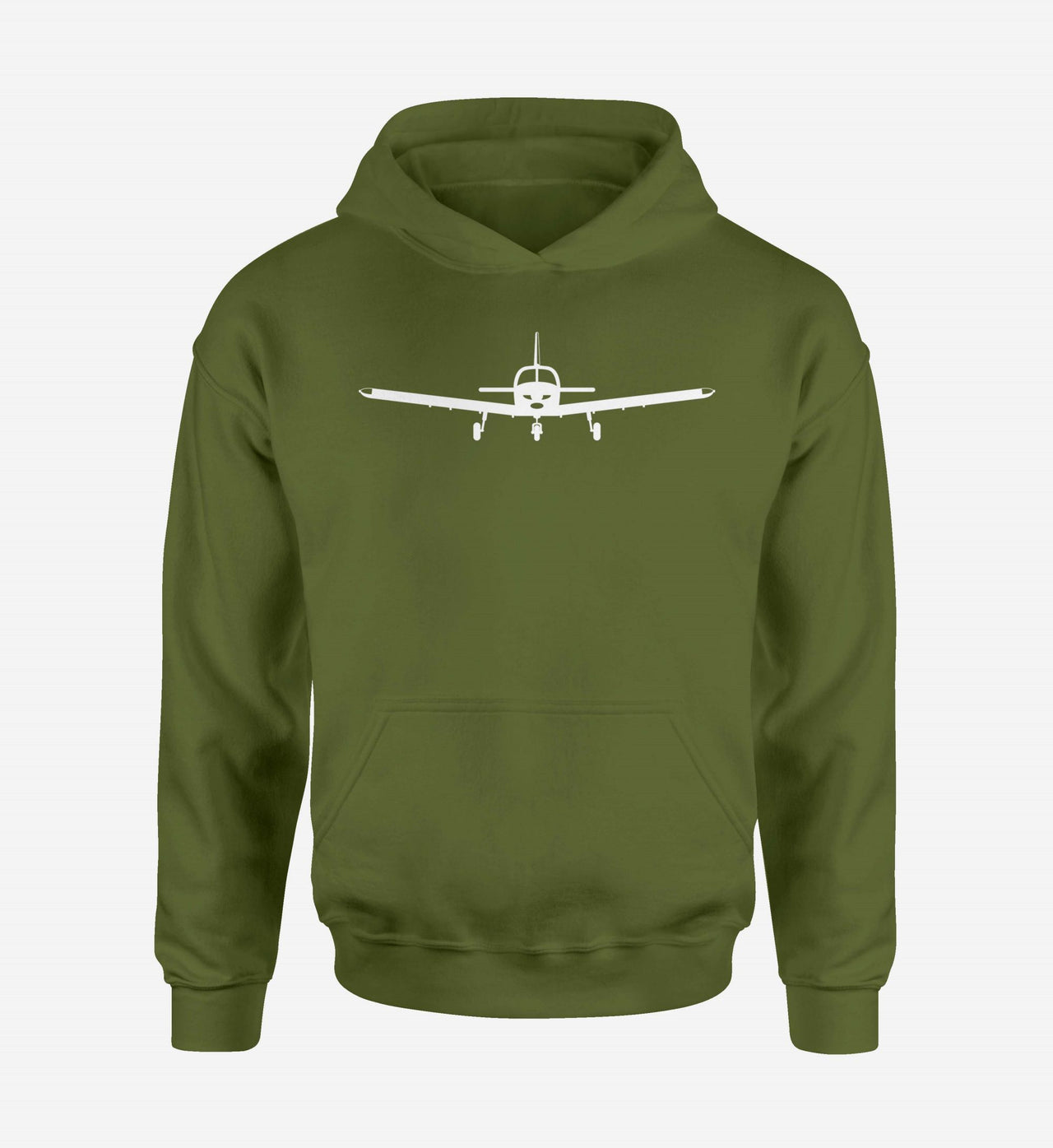 Piper PA28 Silhouette Plane Designed Hoodies