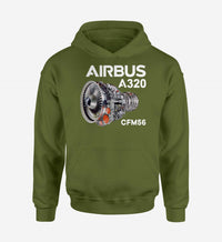 Thumbnail for Airbus A320 & CFM56 Engine Designed Hoodies