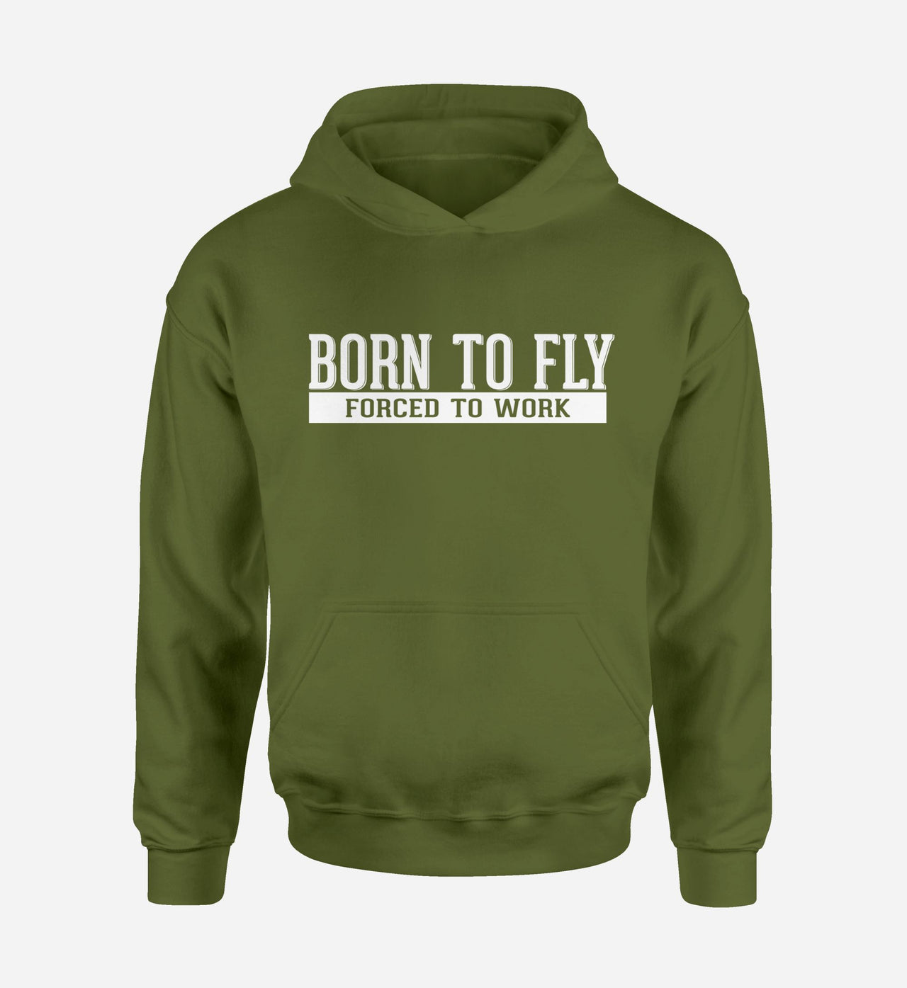 Born To Fly Forced To Work Designed Hoodies