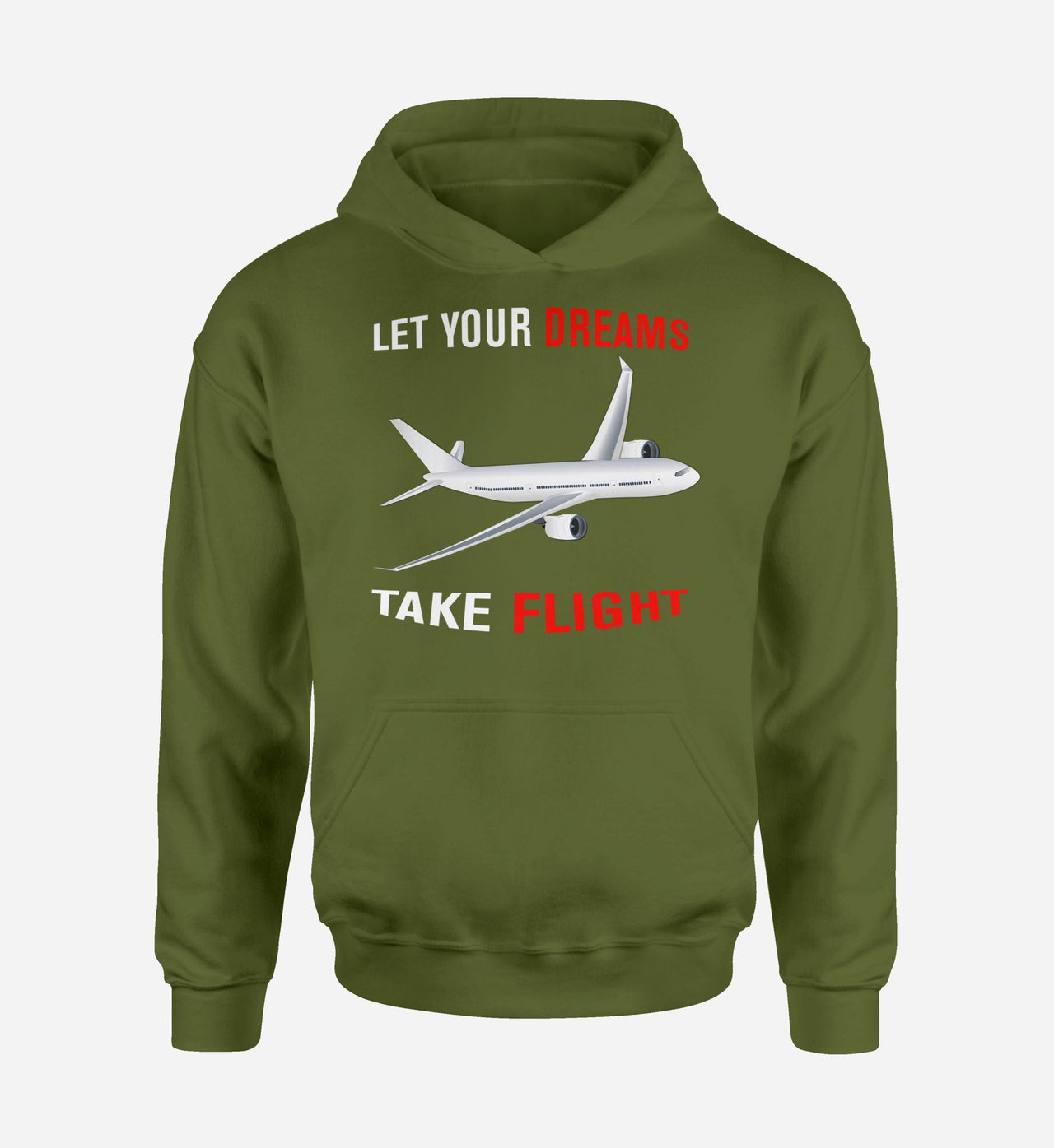 Let Your Dreams Take Flight Designed Hoodies