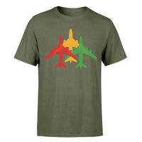 Thumbnail for Colourful 3 Airplanes Designed T-Shirts - view 6