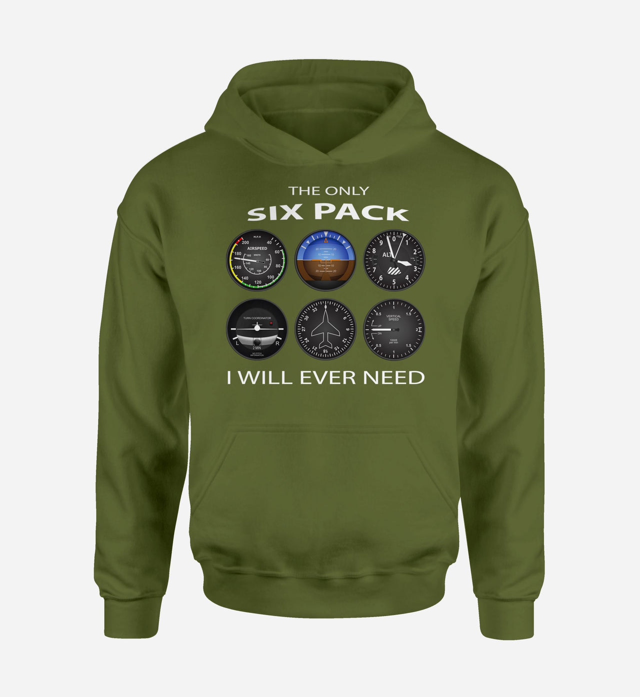 The Only Six Pack I Will Ever Need Designed Hoodies