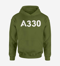 Thumbnail for A330 Flat Text Designed Hoodies