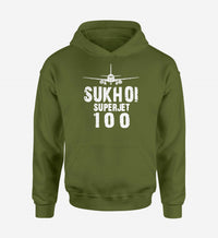 Thumbnail for Sukhoi Superjet 100 & Plane Designed Hoodies