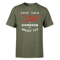 Thumbnail for The Sky is Calling and I Must Fly Designed T-Shirts