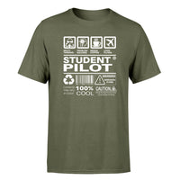 Thumbnail for Student Pilot Label Designed T-Shirts