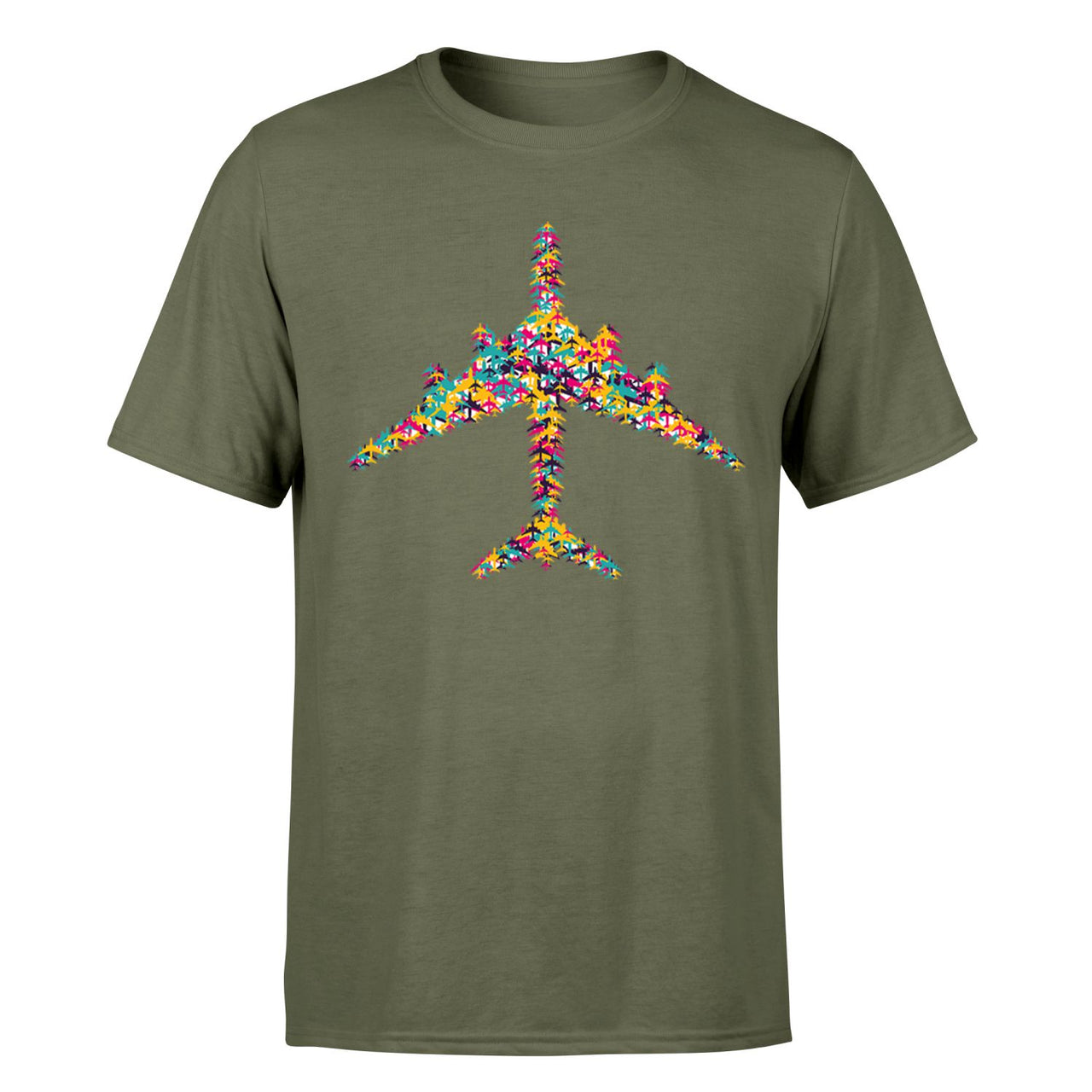 Colourful Airplane Designed T-Shirts