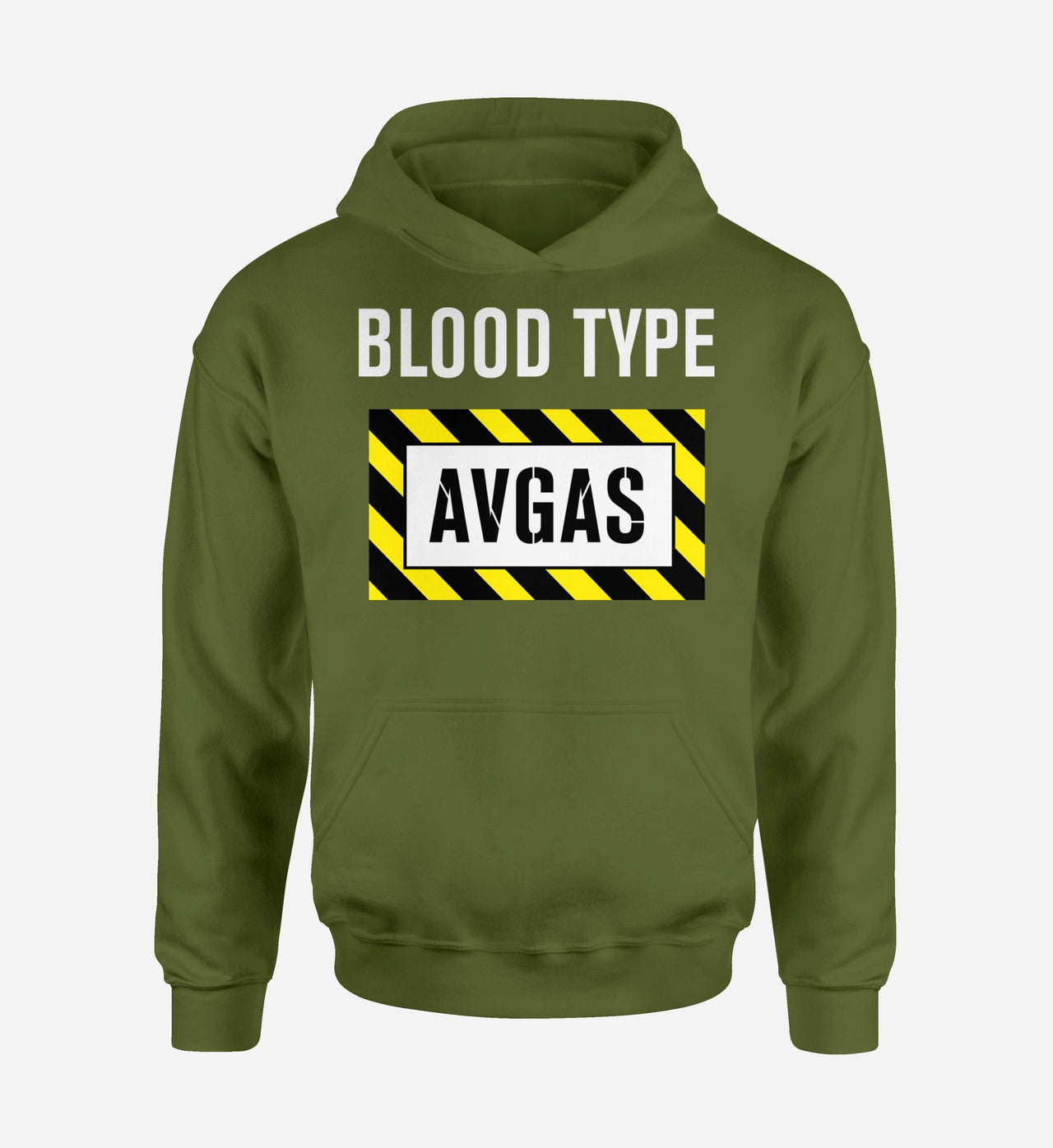 Blood Type AVGAS Designed Hoodies