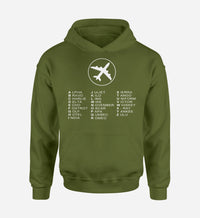 Thumbnail for Aviation Alphabet 2 Designed Hoodies