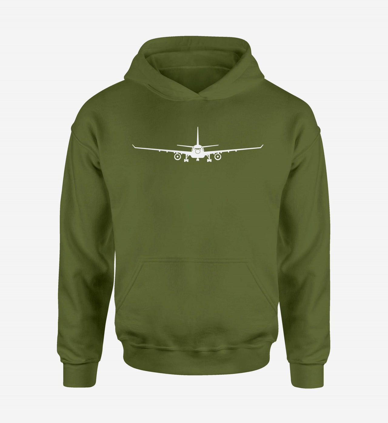 Airbus A330 Silhouette Designed Hoodies