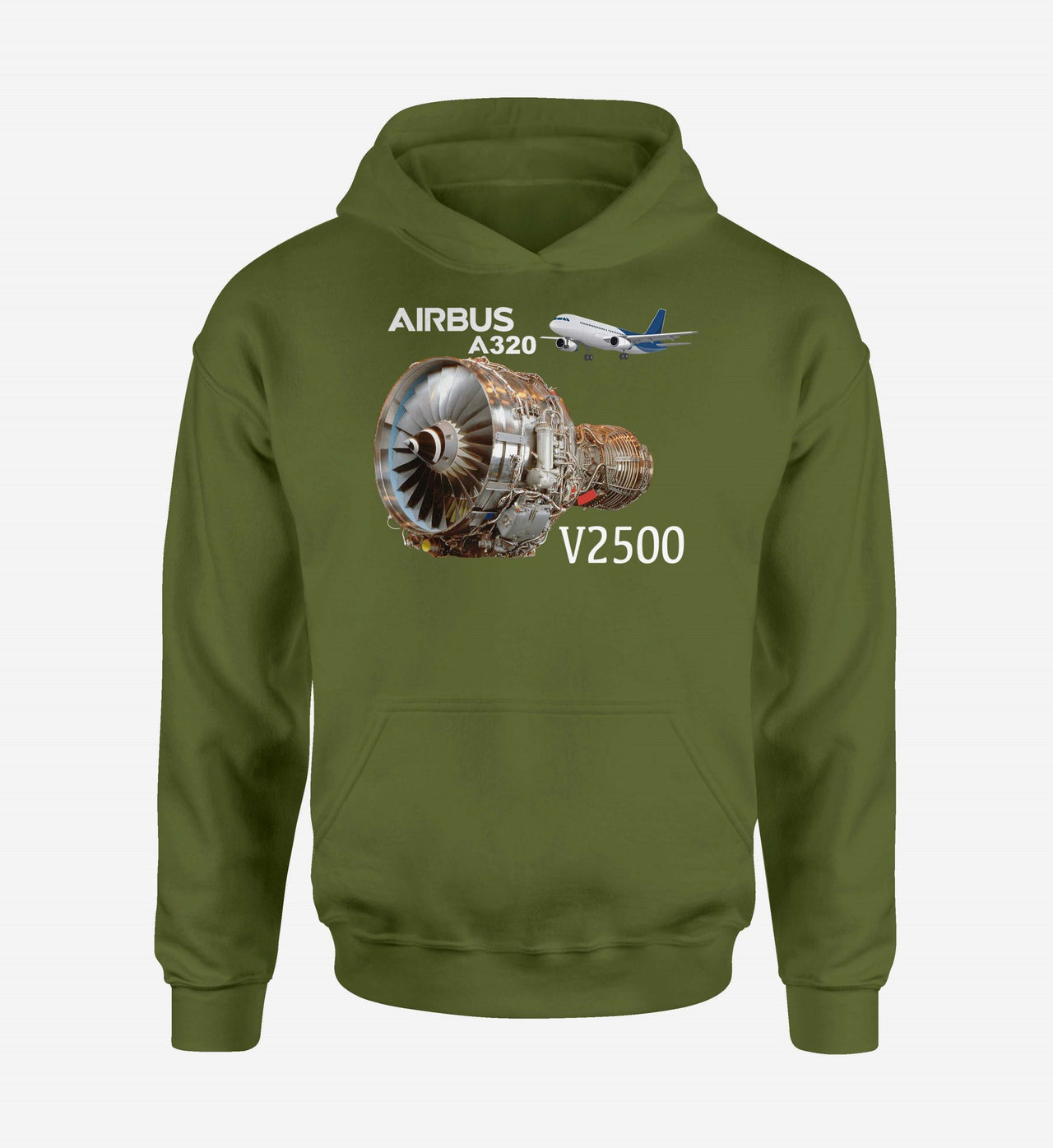 Airbus A320 & V2500 Engine Designed Hoodies