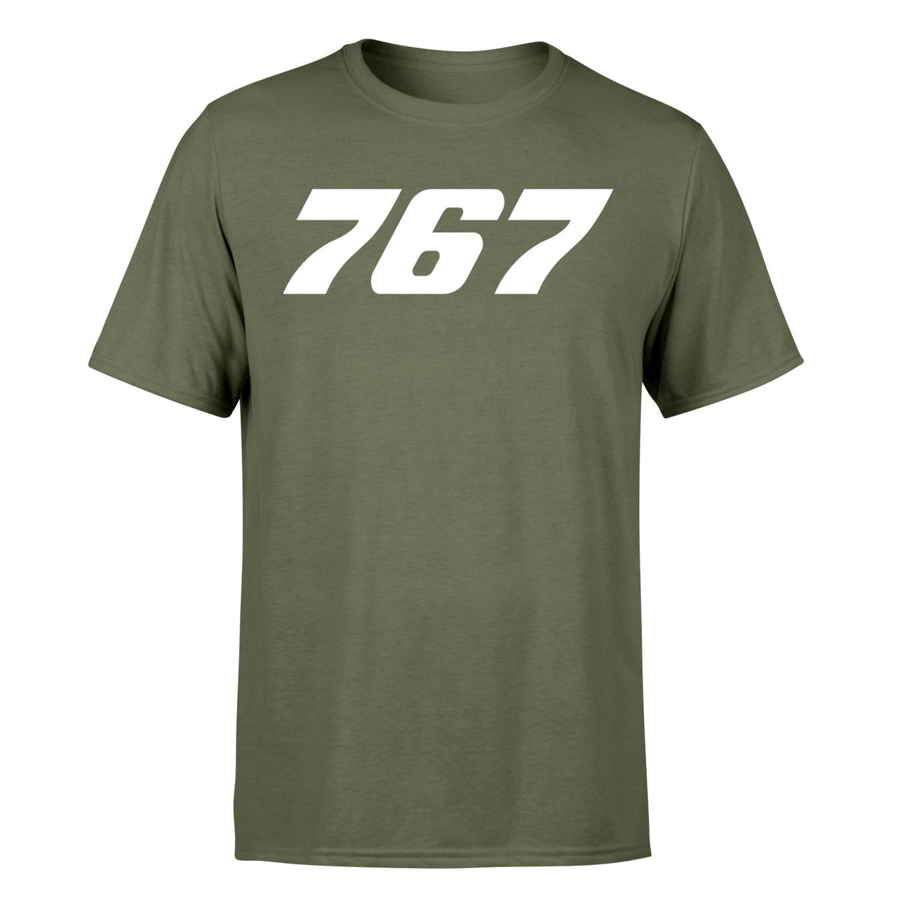 767 Flat Text Designed T-Shirts