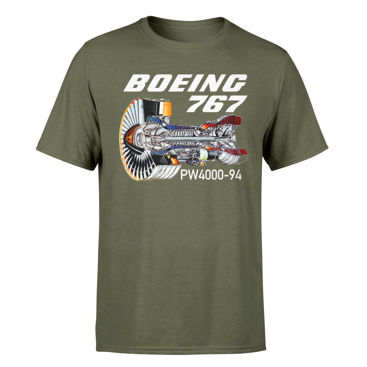 Boeing 767 Engine (PW4000-94) Designed T-Shirts