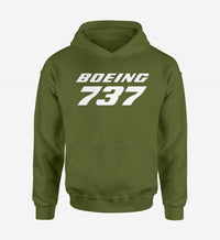 Thumbnail for Boeing 737 & Text Designed Hoodies